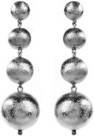 amrita singh silver 4 tier graduated earrings: add elegance to your look logo