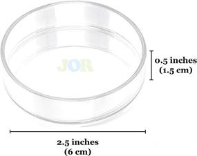 img 1 attached to 🦐 JOR Shrimp Feed Bowl: 2.5-Inch Wide Glass Basin for Optimal Feeding - Heavy-Duty, Transparent & Durable – 1 pc Pack
