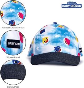 img 2 attached to Pinkfong Boys Shark Toddler Baseball Boys' Accessories in Hats & Caps