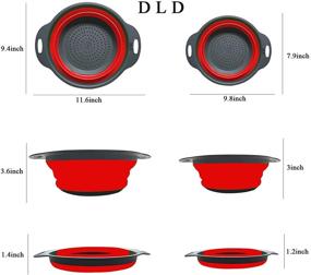 img 1 attached to Collapsible Colander Foldable DLD Space Saving