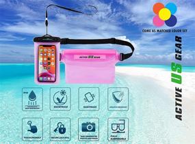 img 2 attached to 🌊 High-quality Waterproof Dry Bag with Phone Pouch and Waist Bag (5L/10L/20L/30L) - Ideal Travel Gear for Kayaking, Swimming, Rafting, Boating, Beach, Camping, Fishing, Hiking, Snorkeling