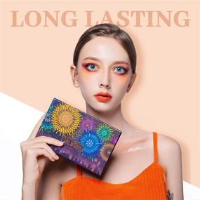 img 2 attached to 💥 DiTO 15 Color Fireworks Eyeshadow Palette With 2 Makeup Brushes, Long-Lasting Matte Makeup Palette Featuring a Mirror, Waterproof Shimmer Glitter Eyeshadow Palette Ideal for Wife, Lover, and Mother