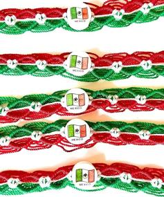 img 3 attached to Mexico Friendship Bracelets Mexican Tricolor