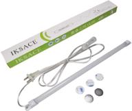 💡 17-inch iksace under cabinet led lighting strip bar – kitchen, cupboard, desk, countertop, shelf, showcase lights – 110v socket, magnet mounted – 3 color options: warm white, soft white, bright white логотип