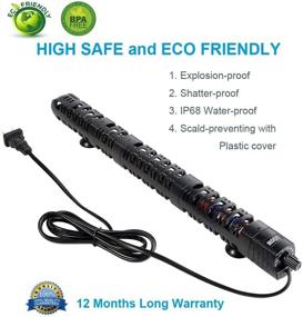 img 1 attached to 500W LANZZ Submersible Aquarium Heater with Auto Thermostat, Protective Sleeve, and 3 Suckers - Optimize your Fish Tank Heating System