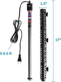 img 3 attached to 500W LANZZ Submersible Aquarium Heater with Auto Thermostat, Protective Sleeve, and 3 Suckers - Optimize your Fish Tank Heating System