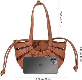 img 1 attached to Womens Crossbody Shoulder Leathr Handbag