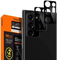 📷 spigen glas.tr optik camera lens screen protector for galaxy note 20 ultra [black] - case friendly / 2 pack logo