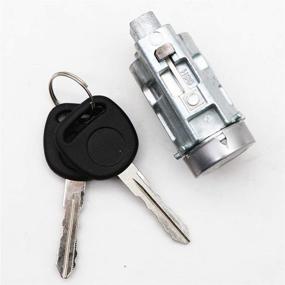 img 2 attached to Ignition Lock Cylinder with 2 Keys Compatible with Chevy Malibu Impala Olds Alero Pontiac Grand Am | Replaces OEM 12458191 12533953 15822350 19168637 25832354 10008