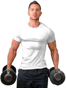 img 2 attached to 👕 Gray L M Men's Clothing: ZUEVI Athletic Bodybuilding T Shirts