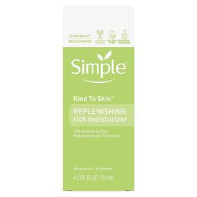 img 2 attached to Simple Kind to Skin Face Moisturizer - Replenishing Rich 12-Hour Moisturization for Sensitive Skin (4.2 oz) All Skin Types