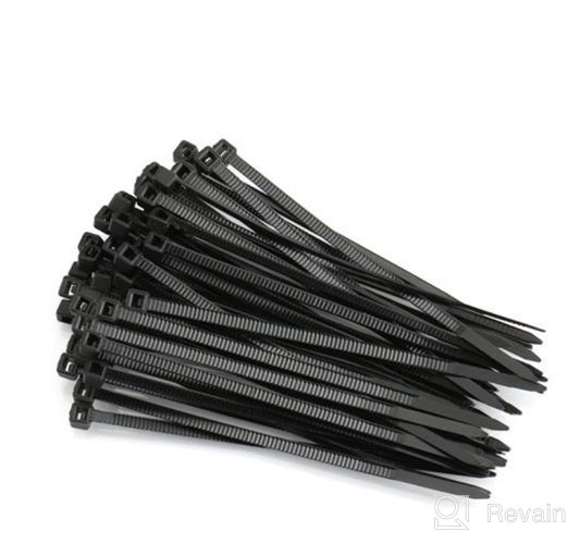 img 1 attached to 🔗 Hmrope 100pcs Heavy Duty 12 Inch Cable Zip Ties - Premium Plastic Wire Ties with 50 lbs Tensile Strength - Self-Locking Black Nylon Zip Ties for Indoor and Outdoor Use review by Dawn Fischer