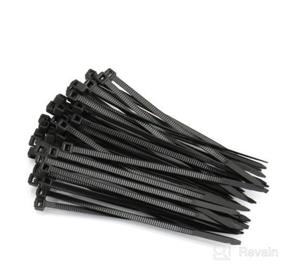 img 5 attached to 🔗 Hmrope 100pcs Heavy Duty 12 Inch Cable Zip Ties - Premium Plastic Wire Ties with 50 lbs Tensile Strength - Self-Locking Black Nylon Zip Ties for Indoor and Outdoor Use