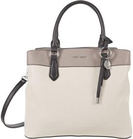 img 1 attached to 👜 Nine West Lynn Satchel Black: Stylish Women's Handbags & Wallets with Satchel Design