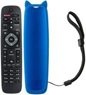 📺 nh500up philips remote control replacement for 55pfl5602/f7 65pfl5602/f7 tvs - blue case included logo