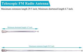 img 1 attached to Fancasee FM Антенна: Телескопическая 75 Ом Винт F Типа Мужской Штекер Гнездо Адаптер для AV Стерео Ресивера Домашнего Театра Усилительной Системы В помещении На открытом воздухе