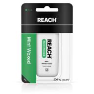 🦷 premium reach dental floss, waxed & mint flavored, 1000 yards total (5-pack) logo