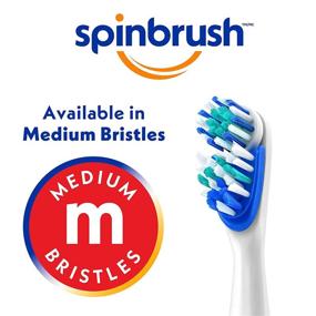 img 2 attached to ARM & HAMMER Spinbrush PRO Clean Medium REFILL - 2 Replacement Heads - Medium Bristles - Enhanced for Battery Powered Toothbrushes
