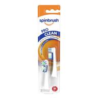 заменные насадки для электрической зубной щетки arm & hammer spinbrush pro clean medium refill - 2 штуки - средней жесткости щетинки - улучшенная версия для зубных щеток с батарейным питанием логотип