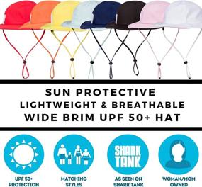 img 1 attached to 🧢 SwimZip Unisex Child Protection Hats & Caps: Adjustable Boys' Accessories for Ultimate Sun Safety