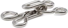 img 3 attached to 🧷 Dritz 90-3-65 Nickel Hook & Eye Closures, Size 3, 14-Count - Secure Attachments for Clothing and Accessories