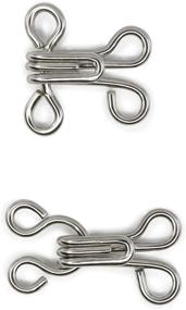 img 1 attached to 🧷 Dritz 90-3-65 Nickel Hook & Eye Closures, Size 3, 14-Count - Secure Attachments for Clothing and Accessories