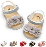 👶 stylish and comfortable lafegen infant baby girls summer sandals with flower soft sole - ideal first walker crib dress shoes for newborns and toddlers logo