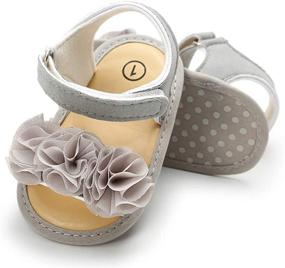 img 1 attached to 👶 Stylish and Comfortable LAFEGEN Infant Baby Girls Summer Sandals with Flower Soft Sole - Ideal First Walker Crib Dress Shoes for Newborns and Toddlers