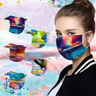 watercolor disposable face_mask breathable protective logo