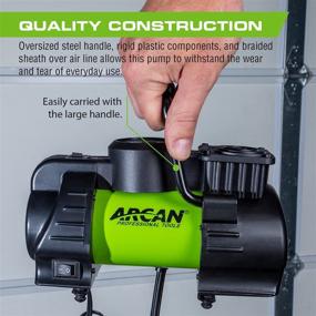 img 1 attached to 💨 ARCAN Portable 12V/DC Air Compressor Pump for Professional Tools (APACP12VDC)