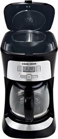 img 3 attached to ☕ Кофеварка BLACK+DECKER на 12 чашек с программированием в стильном черном цвете для идеального заваривания