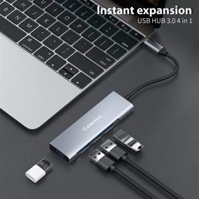 img 3 attached to Versatile USB C Hub 3.0 and Adapter for iMac, MacBook Pro/Air, Mac, Surface, iPad Pro, XPS, PC and Laptops