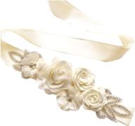 rhinestone bridesmaid maternity flowergirls xw001 white women's accessories and belts logo