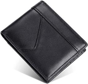 img 4 attached to 👔 Sleek Genuine Leather RFID Men's Wallets: The Ultimate Accessory for Men