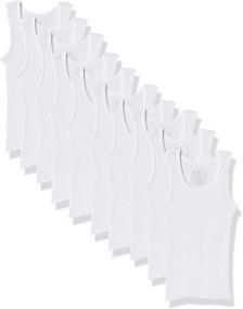 img 4 attached to 👕 Top-Quality Fruit of the Loom Undershirt Toddler 10 Pack - White Boys' Clothing for Ultimate Comfort and Value