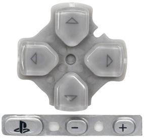 img 2 attached to 🎮 Enhance Your Gaming Experience with OSTENT Buttons Key Pad Set Repair Replacement - Silver, Compatible for Sony PSP 3000 Slim Console