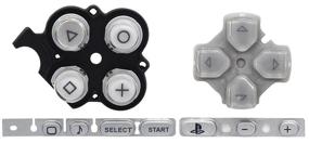 img 4 attached to 🎮 Enhance Your Gaming Experience with OSTENT Buttons Key Pad Set Repair Replacement - Silver, Compatible for Sony PSP 3000 Slim Console
