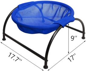 img 3 attached to 🐱 MW Cat Bed Hammock with Stand: Modern Look & Washable Design for Small to Large Cats - 17’’ Size