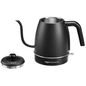 img 3 attached to 🔌 Black Stainless Steel Electric Gooseneck Kettle by AmazonCommercial: Ideal for Enhanced SEO