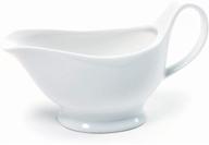 🍚 aesthetic norpro porcelain gravy boat - 8350 white: elegant & functional addition to your table setting логотип