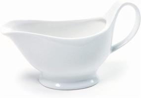 img 3 attached to 🍚 Aesthetic Norpro Porcelain Gravy Boat - 8350 White: Elegant & Functional Addition to your Table Setting