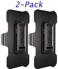 img 1 attached to 📱 Otterbox Replacement Holster Belt Clips for Galaxy S8 (ONLY) Defender Case - Black - 2 Pack - Designed for Perfect Fit and Optimal Protection