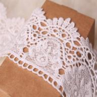 👑 european crown pattern inelastic embroidery lace trim - 9cm width, ideal for diy clothing, accessories, curtains, tablecloths, and slipcovers. includes 4 yards, color: white. logo