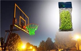 img 3 attached to 🏀 MCNICK & COMPANY Heavy Duty Glow in The Dark Outdoor Basketball Net Rim Hoop