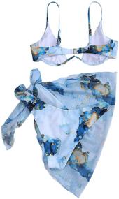 img 3 attached to 👙 SOLY HUX Multicoloured Swimsuit Bathing Apparel for Women