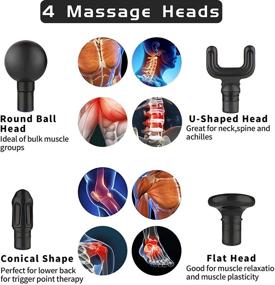 img 2 attached to Ultimate Gifts for Him: Discover Aroprank's Updated Deep Tissue Massage Gun for Men, Your Go-To Durable and Quiet Deep Mini Massage Gun, Perfect for Anniversary, Valentines Day, Birthdays, and More!