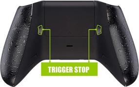 img 4 attached to 🎮 Enhanced eXtremeRate FlashShot Trigger Stop Kit for Xbox One S & One X Controller - Upgraded Back Shell, Textured Black Handle Grips, Hair Trigger - Compatible with Xbox One S X Controller Model 1708