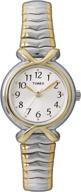 ⌚ timex women's t21854 pleasant street two-tone stainless steel expansion band wristwatch logo