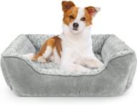 🐶 siwa mary large, medium, and small dog beds – machine washable rectangle pet bed with soft and thickened breathable dog sofa bed – anti-slip bottom puppy beds logo