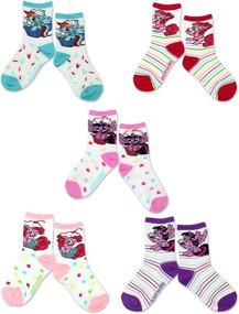 img 2 attached to 🧦 My Little Pony Girls 5-pack Crew Socks: Size 7-10 (Sock: 4-6), White Crew